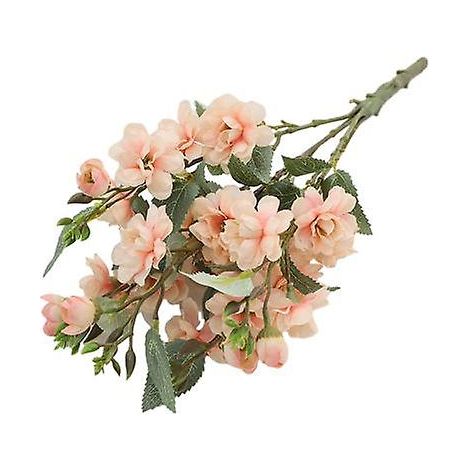 Fleurs artificielles simulant 5 roses - Longue durée de vie - Aspect naturel - Couleurs éclatantesChampagne (1/5)