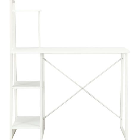 Maison Exclusive - Schreibtisch mit Regaleinheit Weiß 102×50×117