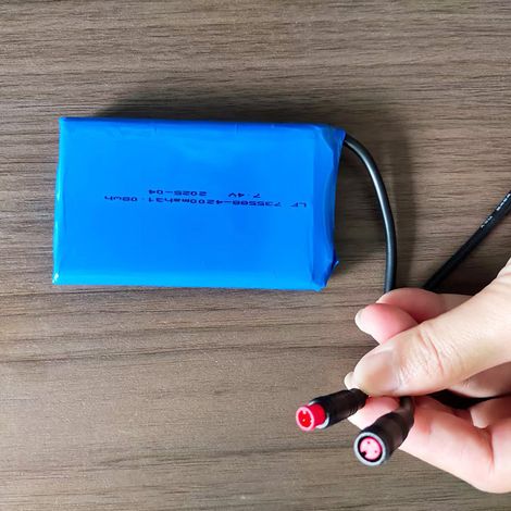 4200-mAh-Lithium-Akku, 7,4-V-Hochleistungs-Starthilfeakku 735588 für Autos, Polymerbatterie (1/5)