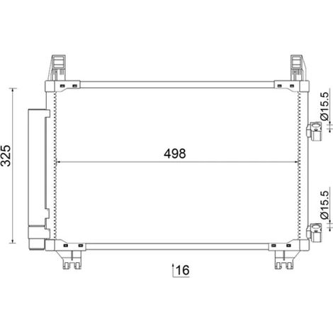Condenseur, climatisation MAHLE AC 793 000S DAIHATSU 884600D050