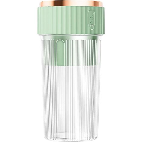 Portable Electric Blender, Wireless Blender Cup, Electric Smoothie Maker, Juice Blender Cup, Rechargeable Milkshake Blender, Green (1/5)