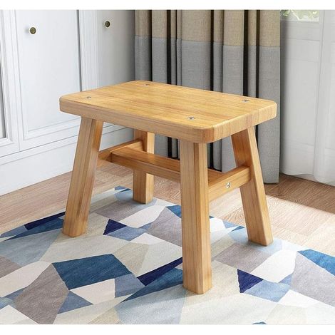 Tabouret pliant d appoint bambou,Banc d'enfant pour le salon domestique, 17x25x24cm (1/5)