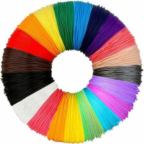 PLA 3D Pen Filament, 20 Farben, DeWang, 3D-Stift und 3D-Druckstift, 3m- (1/5)
