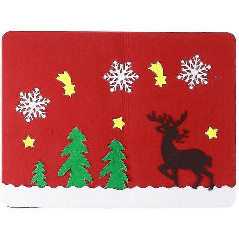 Nappe de Noël nappe décorative à motif d'élan créative pour hôtel maison salle à manger décoration (1/3)