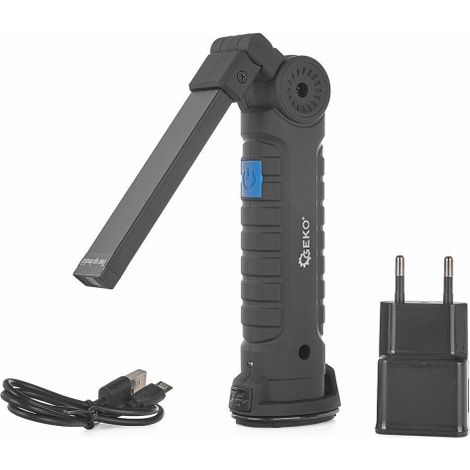 Lampe d'atelier pliable LED COB 1200mAh (5 fonctions) (50) (1/2)