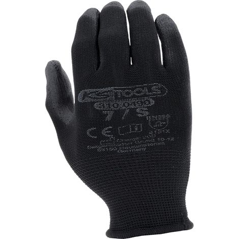 KS  TOOLS  Guantes  de  punto  fino  micro  negro  7  12  pares  -  310.0490 (1/4)
