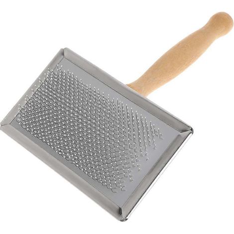 Brosse de toilettage pour animaux de compagnie : élimine le sous-poil, les nœuds et les poils emmêlés, les pellicules et la saleté. (1/4)