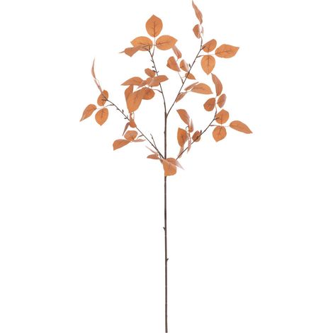Branche décorative spéciale fêtes Feuille de Rosier Cuivre H 80 cm - Feeric Christmas (1/2)