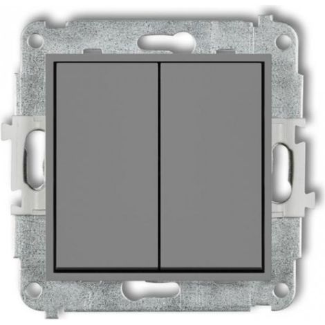Interruptor tipo mini candelabro, gris mate, 27MWP-2