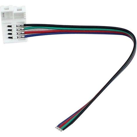 Câble flexible avec connecteur rapide 4 fils longueur 2m pour ruban RGB LED 12V 24V controleur cuisine maison salle de bain (1/3)