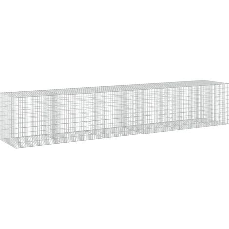 vidaXL Gabione con Filo da 3,5 mm e Rete da 5x10 cm 550x100x100