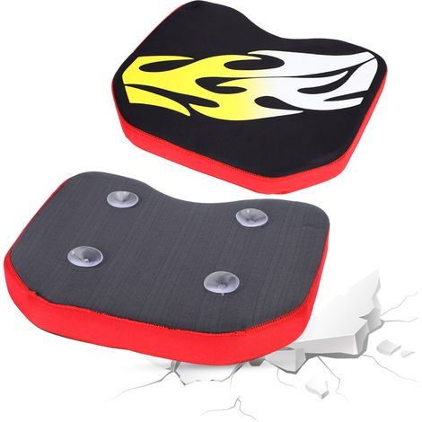 Coussin de siège épais pour kayak, canoë ou bateau de pêche (motif flamme) (1/5)