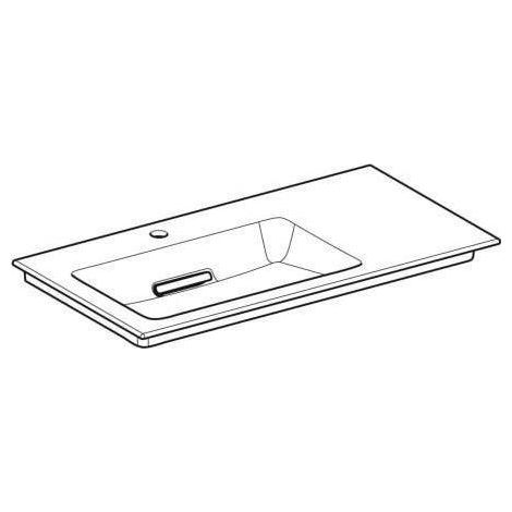 Geberit ONE Möbelwaschtisch Abgang horizontal, Ablagefläche (1/5)