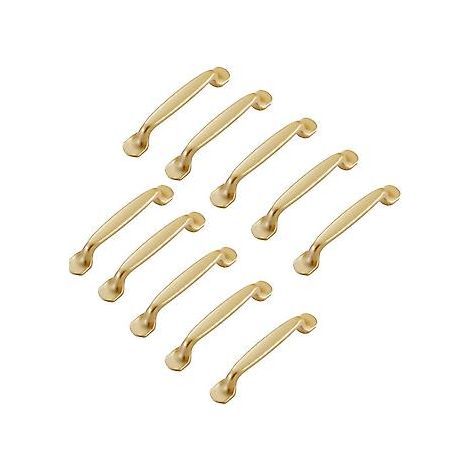 10 Stück goldene Schrankgriffe 96 mm - Möbelgriffe, Küchenschranktürgriffe, Schrankgriffe