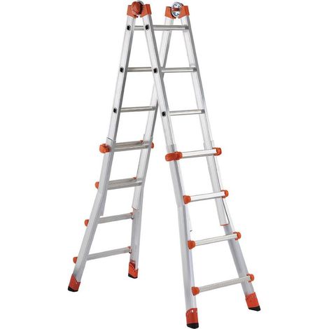 Scala Telescopica Multifunzione Alluminio 4+5 Gradini Fino a 4,30 metri Leggera 4+5 Gradini (1/5)