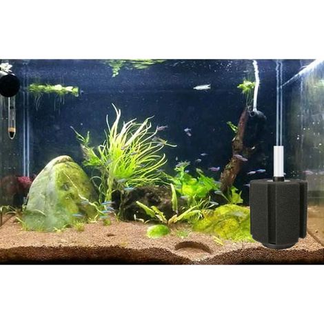 Lot de 2 - Filtre Maille Protection - Filtre À Éponge À Air d'Aquarium - Filtre À Éponge Biochimique Pour Aquarium - Réservoir De Poissons (1/5)