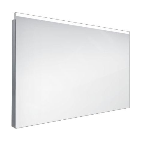 Nimco - Miroir de salle de bains LED 90x60 cm, carré, aluminium ZP 8019 (1/3)