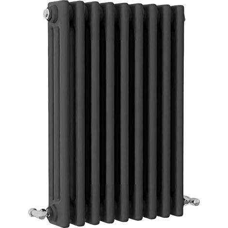 SKY Bathroom Traditional Cast Iron Style Radiator 3 Column Anthracite 600x425mm