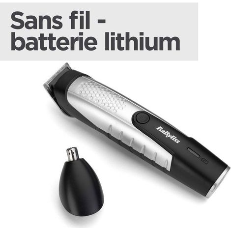 Cortadora de Barbas - BABYLISS - P1358E - Cuchilla de acero inoxidable - Impermeable (1/5)
