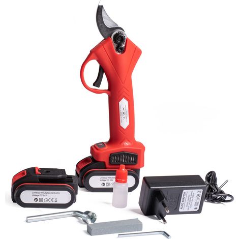 Forbici potatura elettriche 2 batterie caricatore valigetta e accessori (1/5)