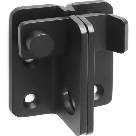 Loquet de porte coulissant Verrou Porte Coulissante Serrure Volet Loquet Porte Verrou Serrure de Porte Coulissante Cadenas Petite Petit Loquet en Acier Inoxydable Noir - Ouvert À Gauche L