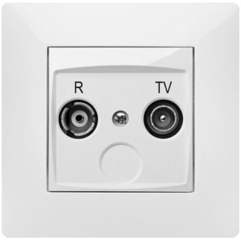 FPLUS toma tv emp. serie habitat (ref.9135) , Serie HABITAT 15 de mecanismos de empotrar económica con diseño moderno y presentación muy atractiva.
Toma de R-Televisión color blanc