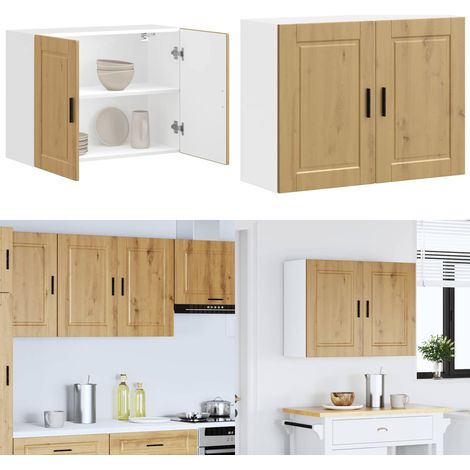 vidaXL Küchen-Hängeschrank Porto Artisan-Eiche Holzwerkstoff (1/5)