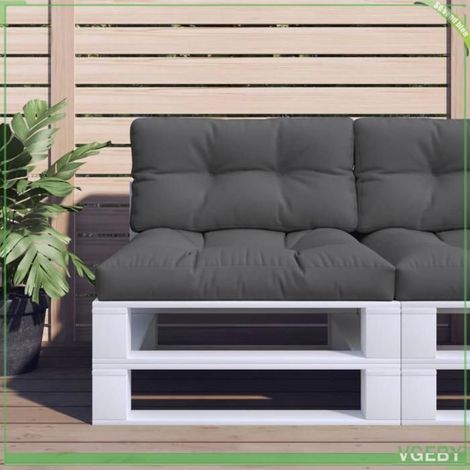 360579 Coussin de palette anthracite 70x40x12 cm tissu (1/5)