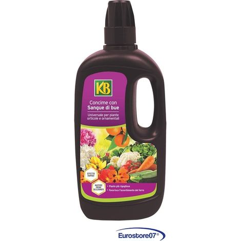 KB CONCIME LIQUIDO 'SANGUE DI BUE' LT 1 PER TUTTE LE PIANTE ORNAMENTALI FRUTTA (1/2)