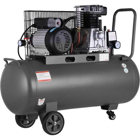 Compresor de aire profesional con certificado CE por correa, 100 litros 3 CV 8 Bares