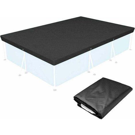 Couverture de piscine, couverture rectangulaire de 259170 cm, couverture d'hiver pour piscines hors sol, couverture de piscine pliable et imperméable, imperméable et résistante à la poussière. (1/4)