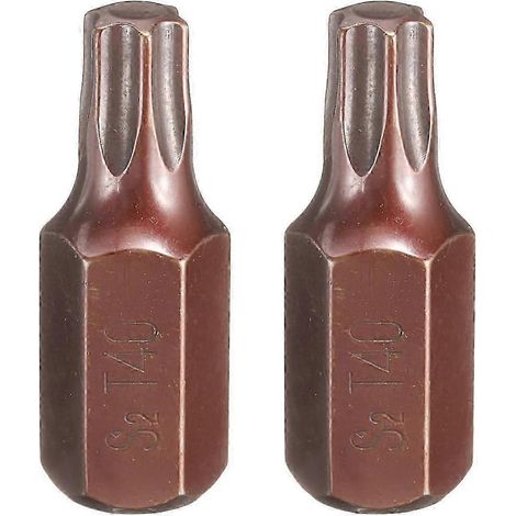 Embout de tournevis Torx T40, tige hexagonale 10 mm, longueur 30 mm, acier S2, sécurité inviolable (1/5)