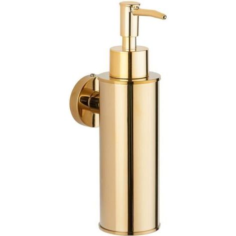 Distributeur de Savon Mural en Acier Inoxydable 304 pour décoration (Rond, doré) (1/4)