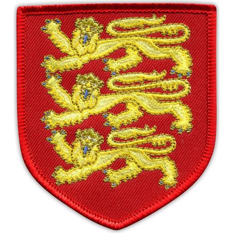 Parche con el escudo real de Inglaterra - Reverso magnético - Parche/insignia/emblema bordado