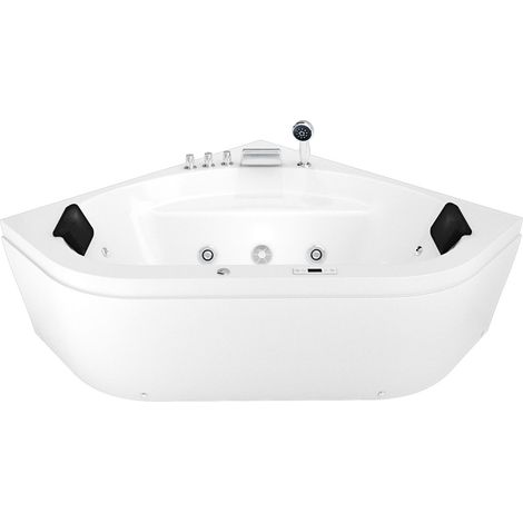 Whirlpool Pool Badewanne Eckwanne Wanne W20H-SC 140x140cm aktive Schlauch-Reinigung (1/4)