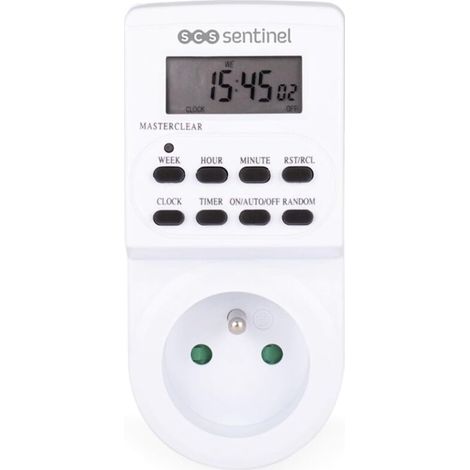 Prise Programmable - 1 Unité - Plastique - 10 Programmes Hebdo - Intérieur - 230V 16A (1/5)
