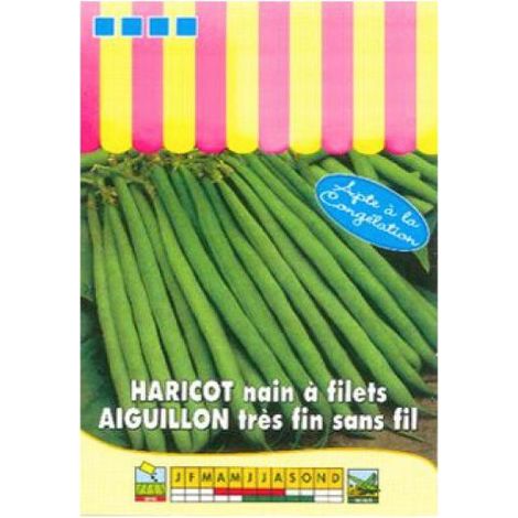 Haricot nain à filet 'Aiguillon' le sachet de 220 graines (90g)