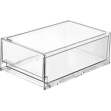 Boîte de rangement pour réfrigérateur, bac de conservation transparent pour aliments, organisateur de cuisine L (1/5)
