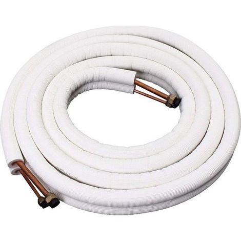 Tuyau de raccordement en cuivre et aluminium pour climatisation - Tuyau en cuivre isolé - 1/4" 3/8" - Tuyau de climatisation isolé - Accessoires de vêtements pour bébé pour flexibles de climatisation