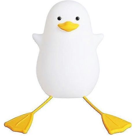 Veilleuse canard mignonne, cadeau pour femmes, adolescentes et bébés, veilleuse pour chambre d'enfant, veilleuse mouette de Noël en silicone pour enfants et tout-petits (1/5)