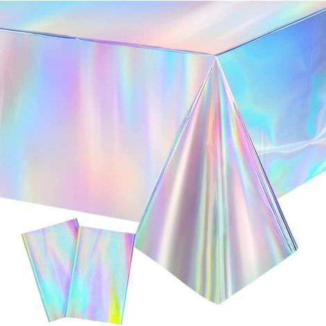 2x Geburtstag Tischdecke 137x274cm Bunt Wasserdicht Party Tischdeko Kindergeburtstag