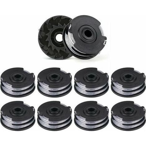 pair Lot de 10 Bobines de Fil de Rechange pour Débroussailleuses Double Ligne, Longueur de 6 m x 1,6 mm, Convient pour les Modèles Bosch ART 30-36 LI, ART 30, ART 27 et ART 24. (1/4)