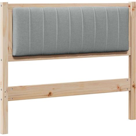 Maison Exclusive - Gepolstertes Kopfteil Hellgrau 100 cm Massives