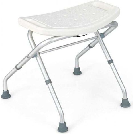 Pliable et stable pour une toilette sécurisée, siège de douche avec poignées pour seniors et mobilité réduite (1/5)