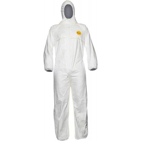 Traje desechable Tyvek 200 EasySafe, Talla XL,blanco
