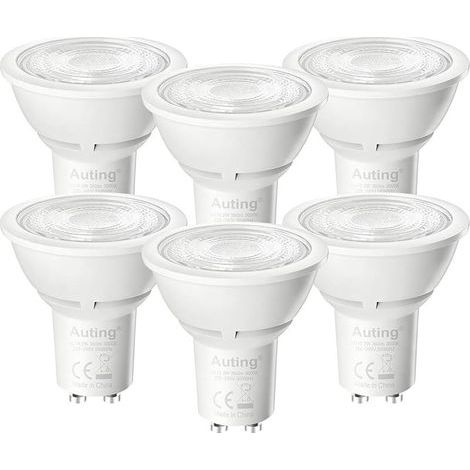 GU10 LED Lampen, 6 Stück 2W (alternativ 40W Lampe), 360LM, Reflektor LED Spots mit 3000K Warmweiß Licht, 38° Abstrahlwinkel, Nicht Dimmbar, Energieeffizienzklasse A (1/5)