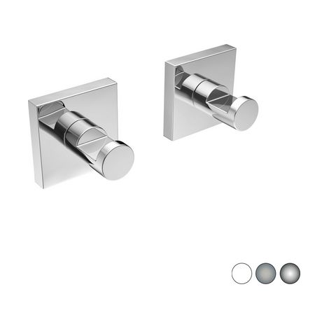 2 pz appendiabiti mod. hotel maison Bianco cm 5 x h. 5 x 4,5METAF