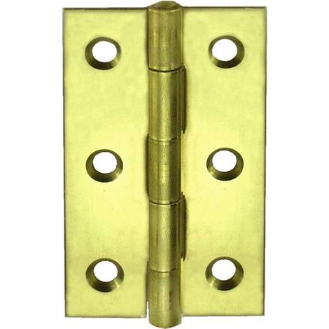 Masidef Cerniera per Mobili in Acciaio Zincato Giallo - 60x34 mm (1/2)