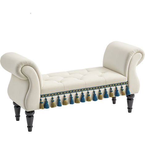 Divano/poltrona Irovami, design vintage, portata massima 150 kg, dimensioni 117 x 40 x 58 cm, colore beige.