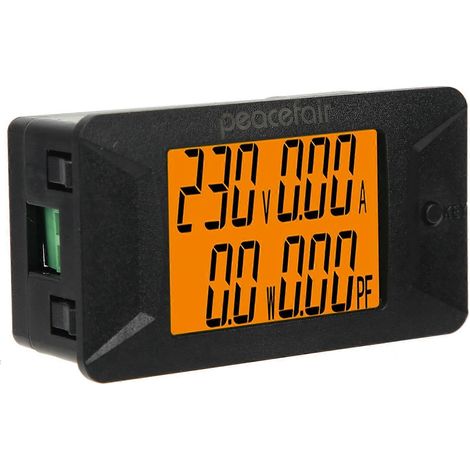 PZEM-028 Digitales Wechselstrommessgerät, Voltmeter, Amperemeter, 0100A/400V, Leistungsfaktormesser, 110-220V
